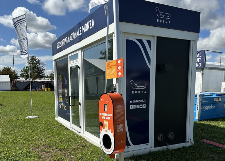 Pit Stop di prevenzione al Gran Premio di Monza: in pista con la crema solare