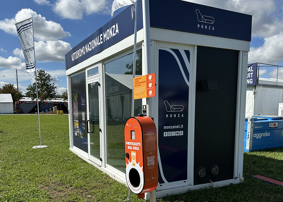 Pit Stop di prevenzione al Gran Premio di Monza: in pista con la crema solare